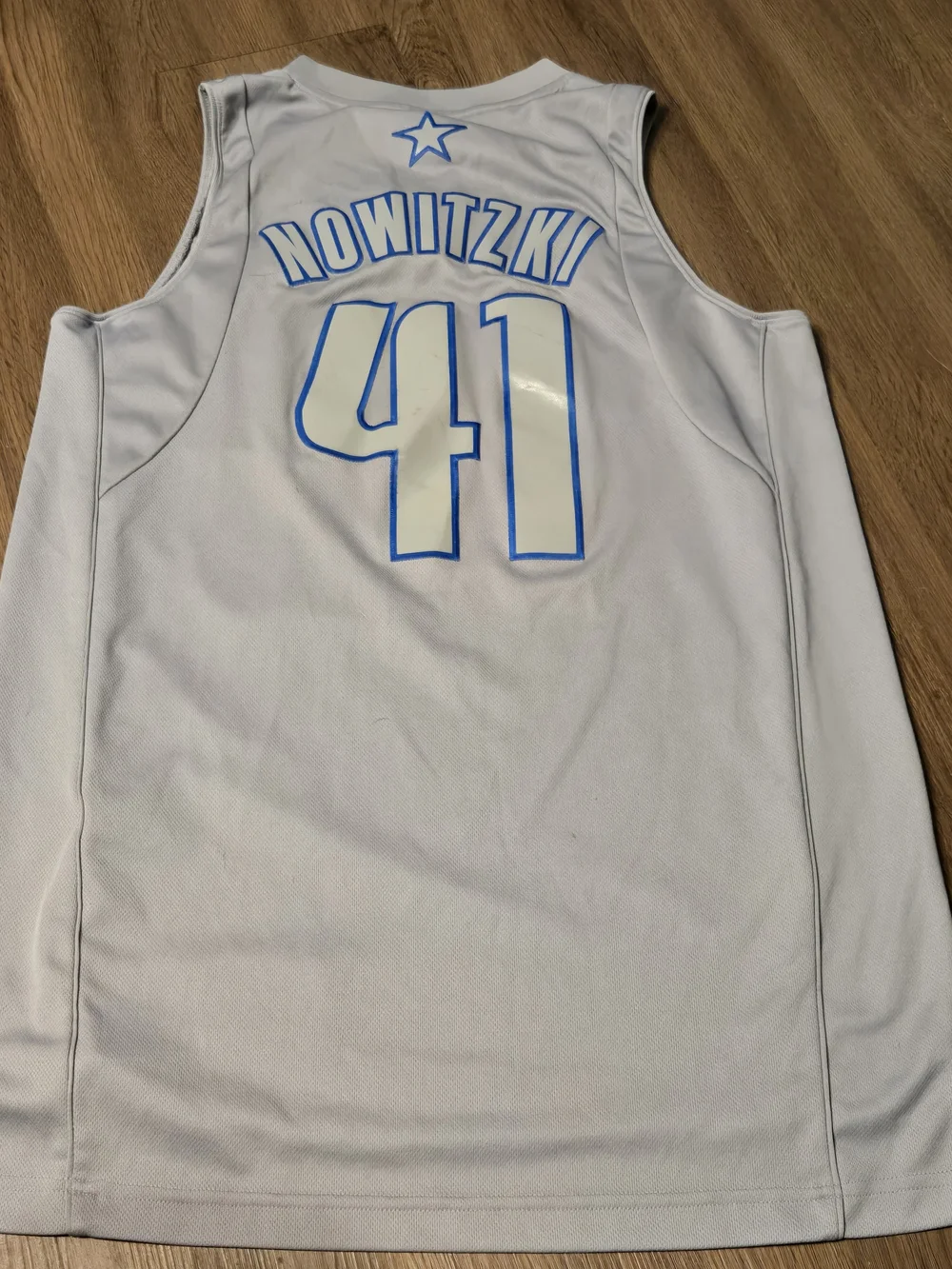 Adidas Dallas Mavericks Dirk Nowitzki #41 NBA Jersey Gray -Size M